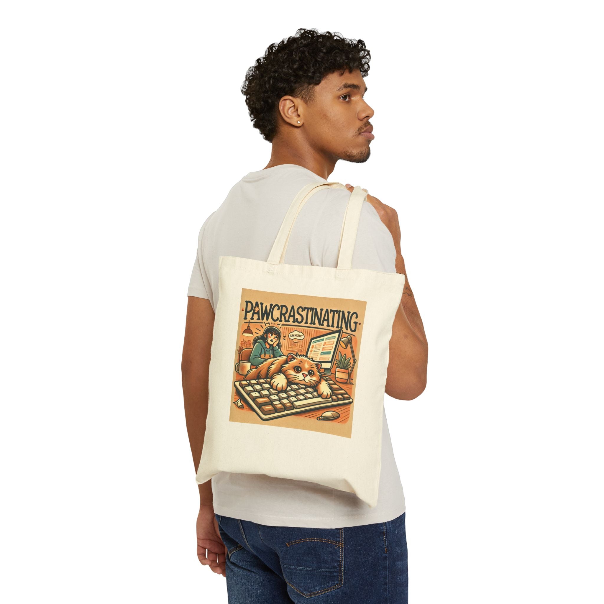 warm sweater vibe Canvas Tote