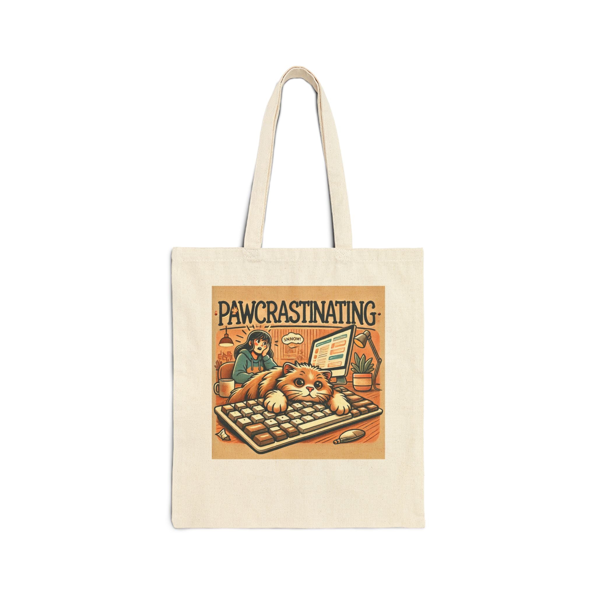 warm sweater vibe Canvas Tote